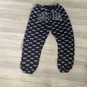 Boys Lie Black and White cherub Graphic Joggers